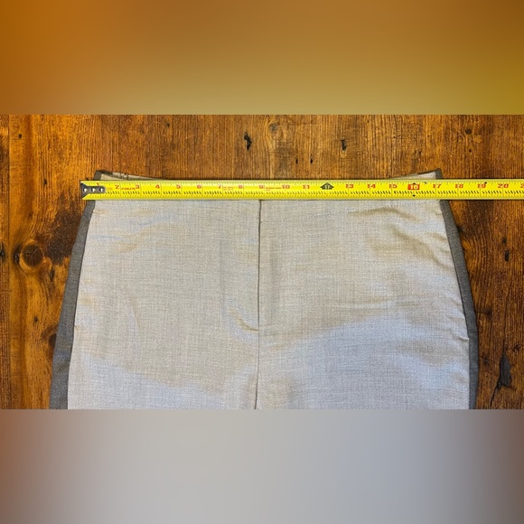 J. JILL Grey Heather Side Stripe Tuxedo Dress Pants 210701 with Pockets 16 Tall - Picture 4 of 12